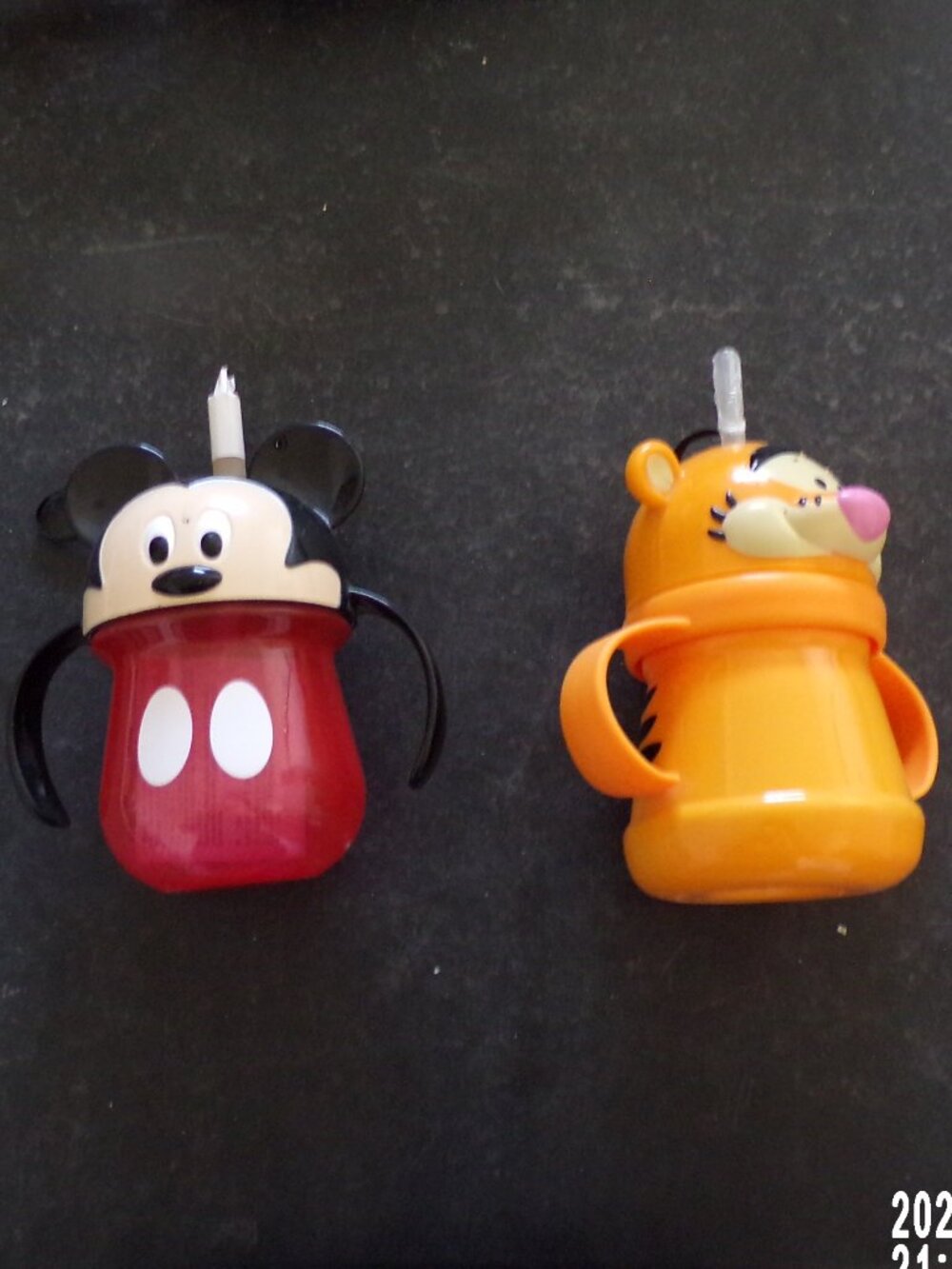 Disney Baby Straw Cup Set Mickey & Tigger NWT Brand New